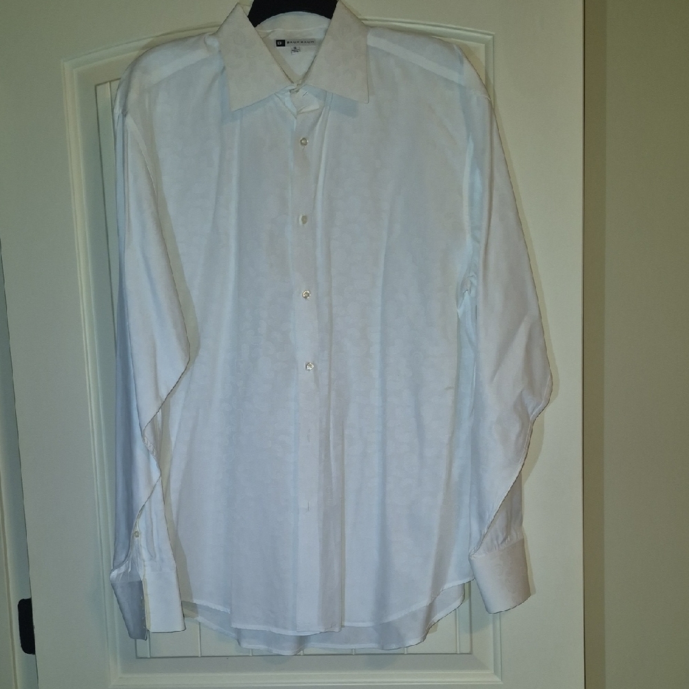 Bachrach Elegant White Dress Shirt